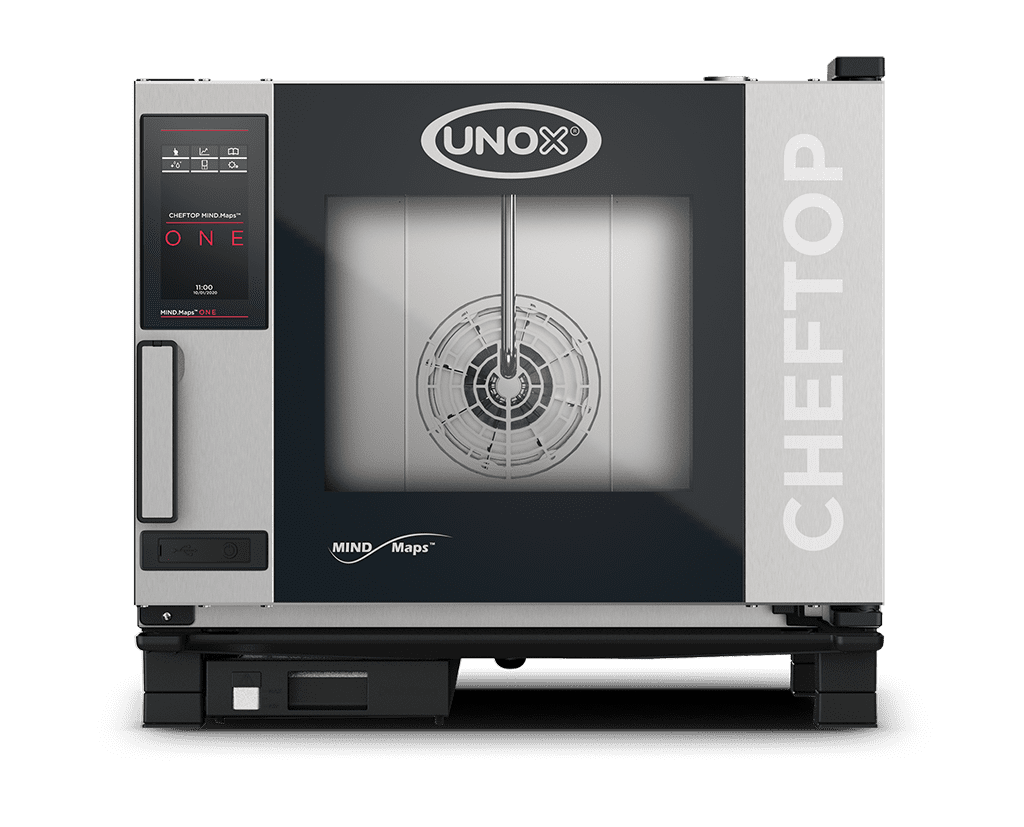 UNOX XEVC-0511-E1LM CHEFTOP MIND.Maps™ ONE Countertop Combi Oven 5 GN 1/1 trays Electric Right Hinge