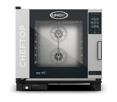 UNOX XEVC-0621-EPRM CHEFTOP MIND.Maps™ PLUS Countertop Combi Oven 6 GN 2/1 trays Electric Left Hinge