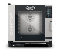 UNOX XEVC-0621-GPRM CHEFTOP MIND.Maps™ PLUS Countertop Combi Oven 6 GN 2/1 trays Gas Left Hinge