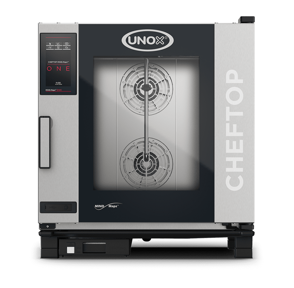 UNOX XEVC-0711-E1LM CHEFTOP MIND.Maps™ ONE Countertop Combi Oven 7 GN 1/1 trays Electric Right Hinge