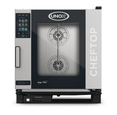 UNOX XEVC-0711-GPLM-MS CHEFTOP MIND.Maps™ PLUS Countertop Combi Oven 7 GN 1/1 trays Gas Right Hinge
