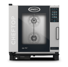 UNOX XEVC-0711-GPRM-MS CHEFTOP MIND.Maps™ PLUS Countertop Combi Oven 7 GN 1/1 trays Gas Left Hinge