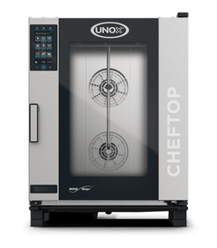 UNOX XEVC-1011-GPLM-MS CHEFTOP MIND.Maps PLUS Combi Steamer 10 Tray GN 1/1 Gas Hinged Right