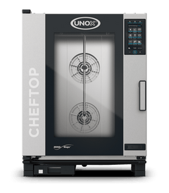 UNOX XEVC-1011-GPRM-MS CHEFTOP MIND.Maps™ PLUS Countertop Combi Oven 10 GN 1/1 trays Gas Left Hinge