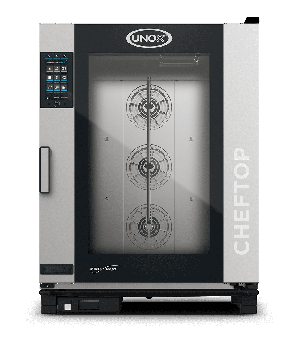 UNOX XEVC-1021-EPLM CHEFTOP MIND.Maps™ PLUS Countertop Combi Oven 10 GN 2/1 trays Electric Right Hinge