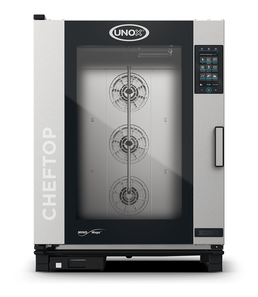 UNOX XEVC-1021-EPRM CHEFTOP MIND.Maps™ PLUS Countertop Combi Oven 10 GN 2/1 trays Electric Left Hinge