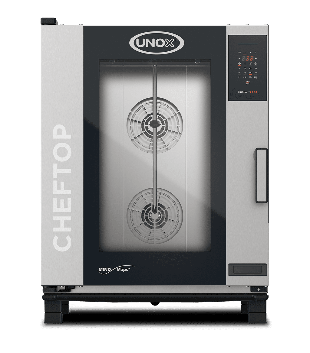 UNOX XEVC-1011-EZRM CHEFTOP MIND.Maps™ ZERO Countertop Combi Oven 10 GN 1/1 trays Electric Left Hinge