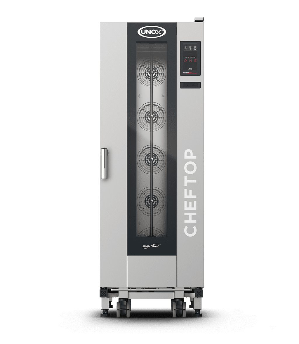 UNOX XECL-2013-E1LS CHEFTOP MIND.Maps ONE BIG COMPACT Combi Steamer 20 Tray GN 1/1 Electric Hinged Left