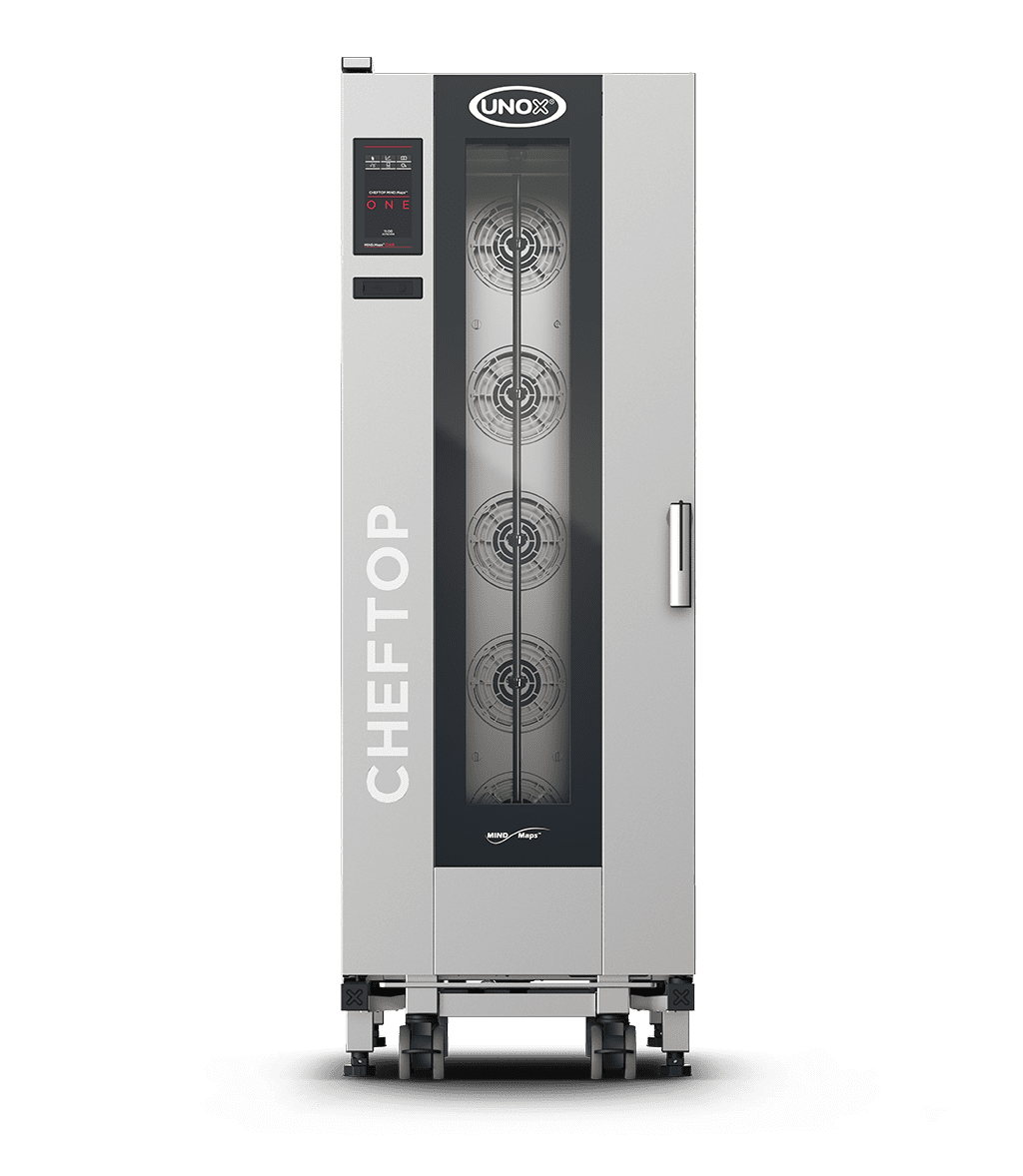 UNOX XECL-2013-E1RS CHEFTOP MIND.Maps™ BIG COMPACT ONE Trolley Combi Oven 20 GN 1/1 trays Electric Left Hinge