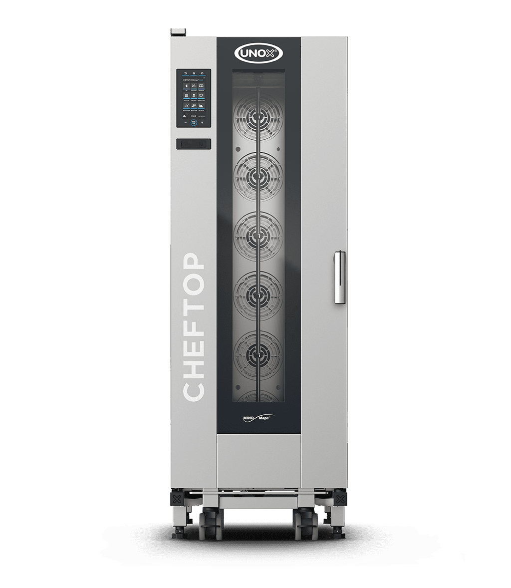 UNOX XECL-2013-YPRS CHEFTOP MIND.Maps™ BIG COMPACT PLUS Trolley Combi Oven 20 GN 1/1 trays Electric Left Hinge