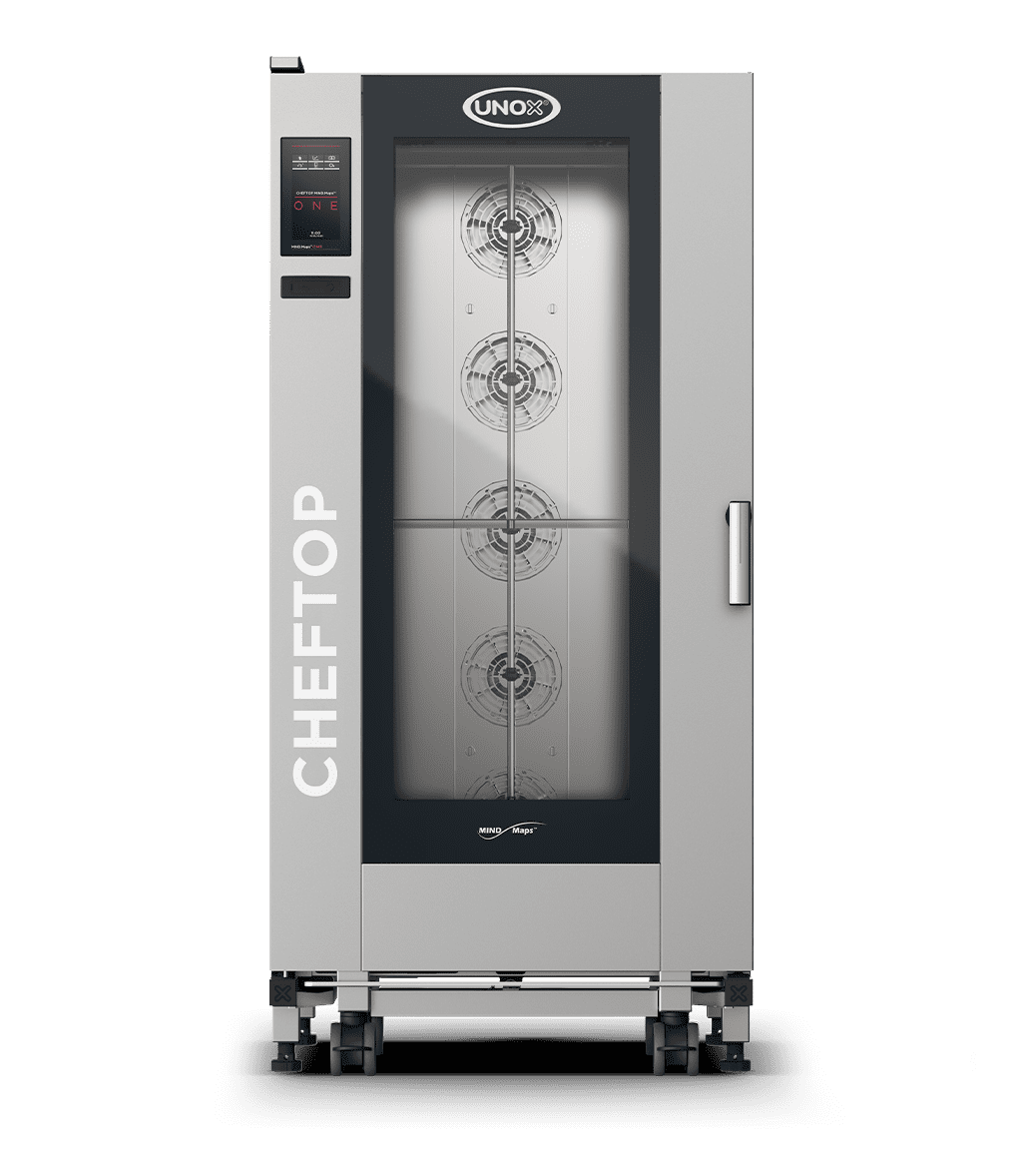 UNOX XEVL-2011-E1RS CHEFTOP MIND.Maps™ BIG ONE Trolley Combi Oven 20 GN 1/1 trays Electric Left Hinge