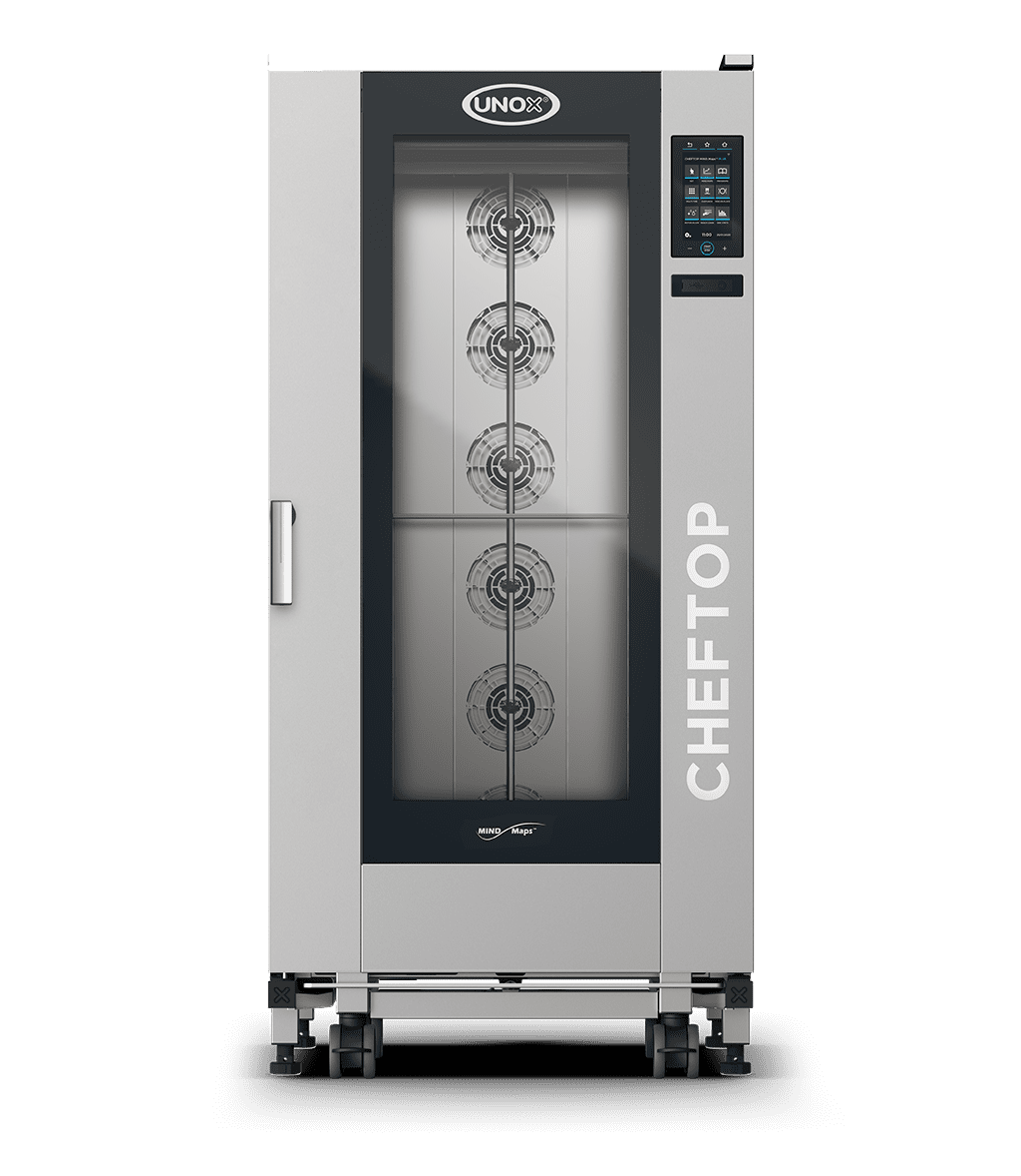 UNOX XEVL-2021-YPLS CHEFTOP MIND.Maps™ BIG PLUS Trolley Combi Oven 20 GN 2/1 trays Electric Right Hinge