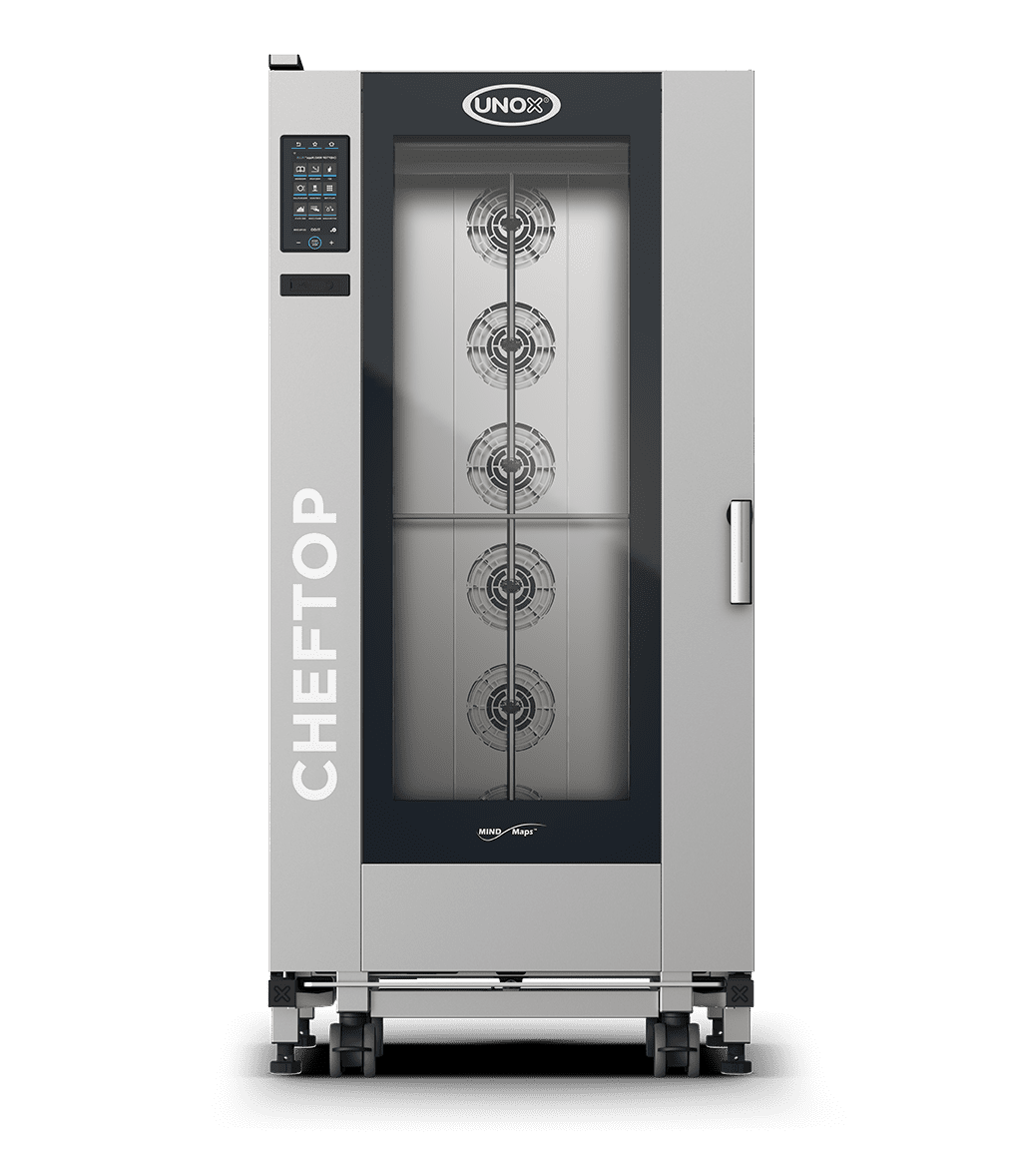 UNOX XEVL-2021-YPRS CHEFTOP MIND.Maps™ BIG PLUS Trolley Combi Oven 20 GN 2/1 trays Electric Left Hinge