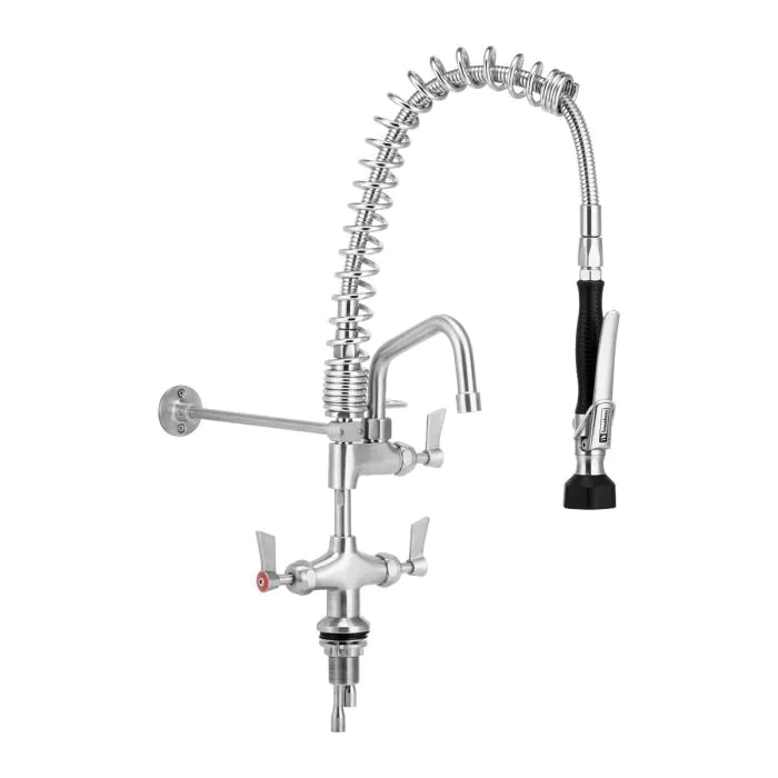 Compact Dual Bench Mount Pre-Rinse with 6" Pot Filler - T-3M53015-C