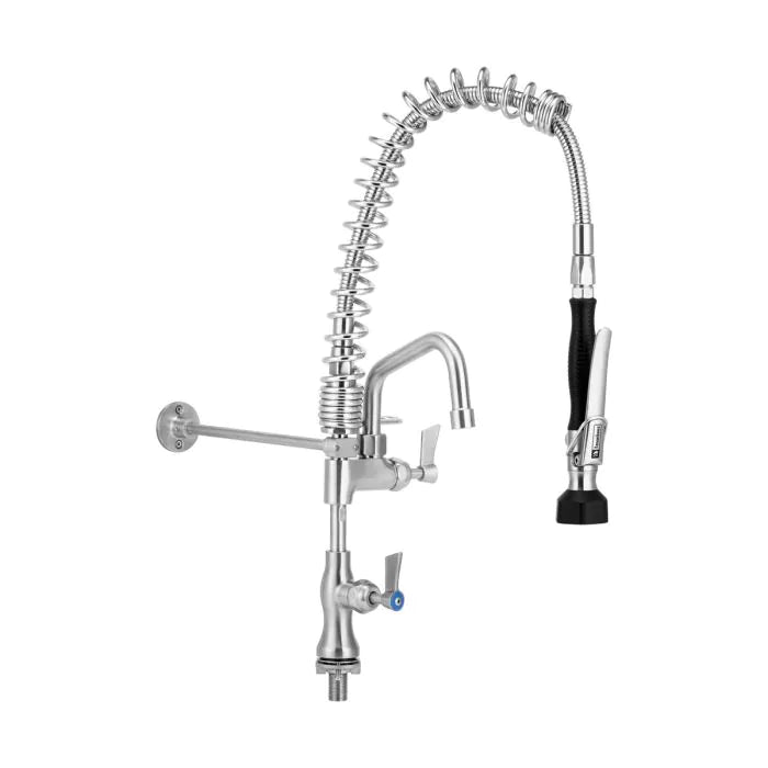 Compact Stainless Steel Single Bench Mount Pre-Rinse with 6" Pot Fille - T-3M53106-C