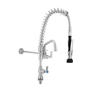 Compact Stainless Steel Single Bench Mount Pre-Rinse with 6" Pot Fille - T-3M53106-C