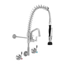 Compact Stainless Steel Wall Stops And Elbow Pre Rinse Unit With 6" Pot Filler - T-3M53816-C