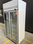 TMF1000N-AC 2 Glass Door Display or Storage Freezer with Lit Sign