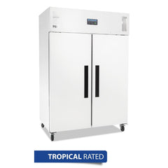 Polar G-Series Solid Double Door Refrigerator White Exterior - 1200Ltr