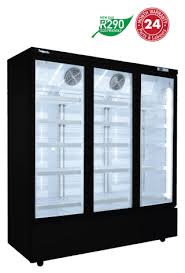 Exquisite SMC1600 - 3 Glass Door Upright Display Fridge