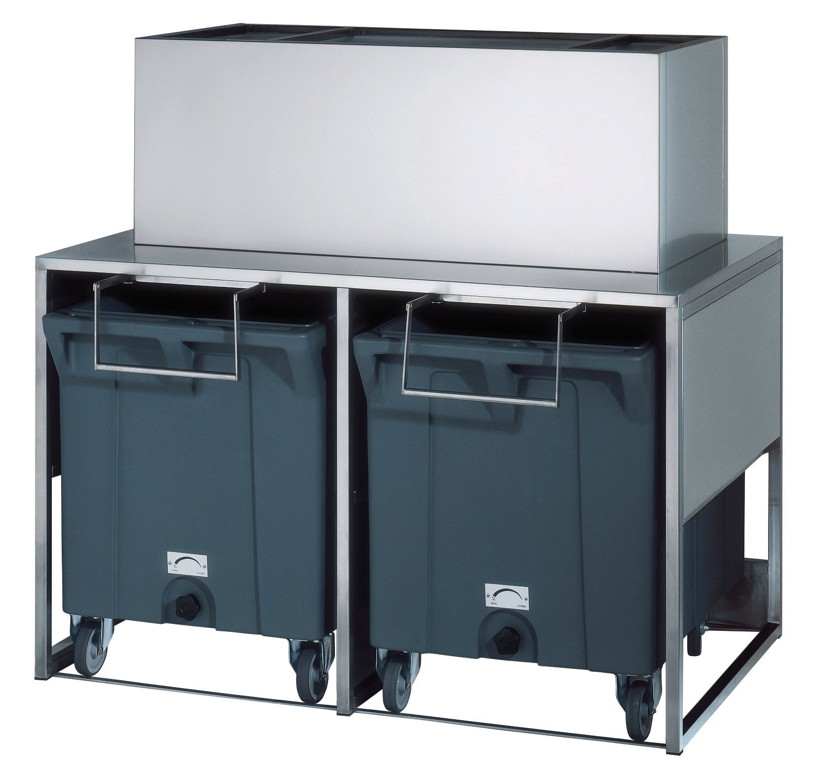 Brema DRB100 Modular Ice Storage Bin with x 2 108kgTrolleys