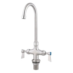 Dual Bench Mount Body with Gooseneck Swivel 12" Spout - T-3MDHG12