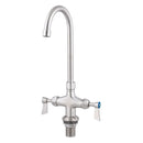 Dual Bench Mount Body with Gooseneck Swivel 12" Spout - T-3MDHG12