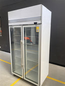 TMF1000N-AC 2 Glass Door Display or Storage Freezer with Lit Sign