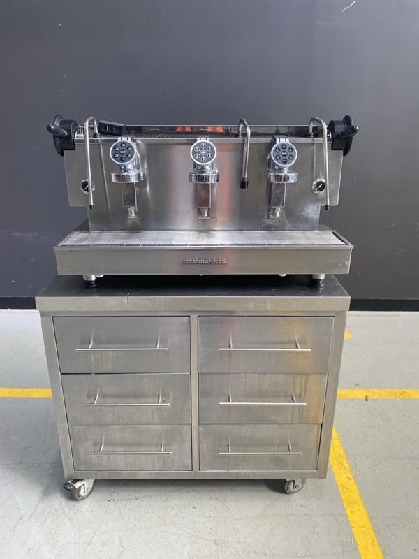 XLVI 3 GROUP STEAMHAMMER COFFEE MACHINE