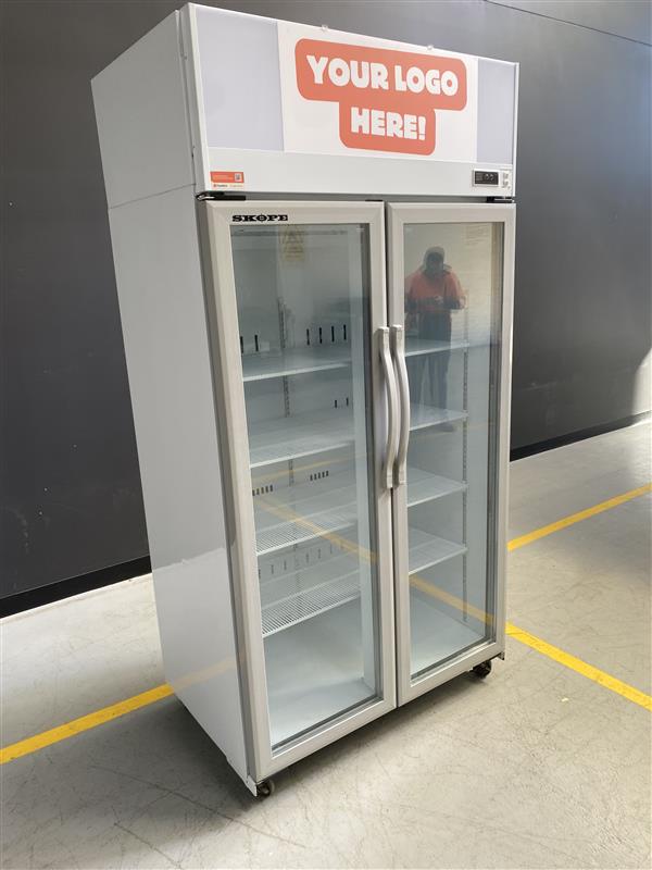 SKOPE - TCE1000N - EziCore 2 Door Glass Display Fridge