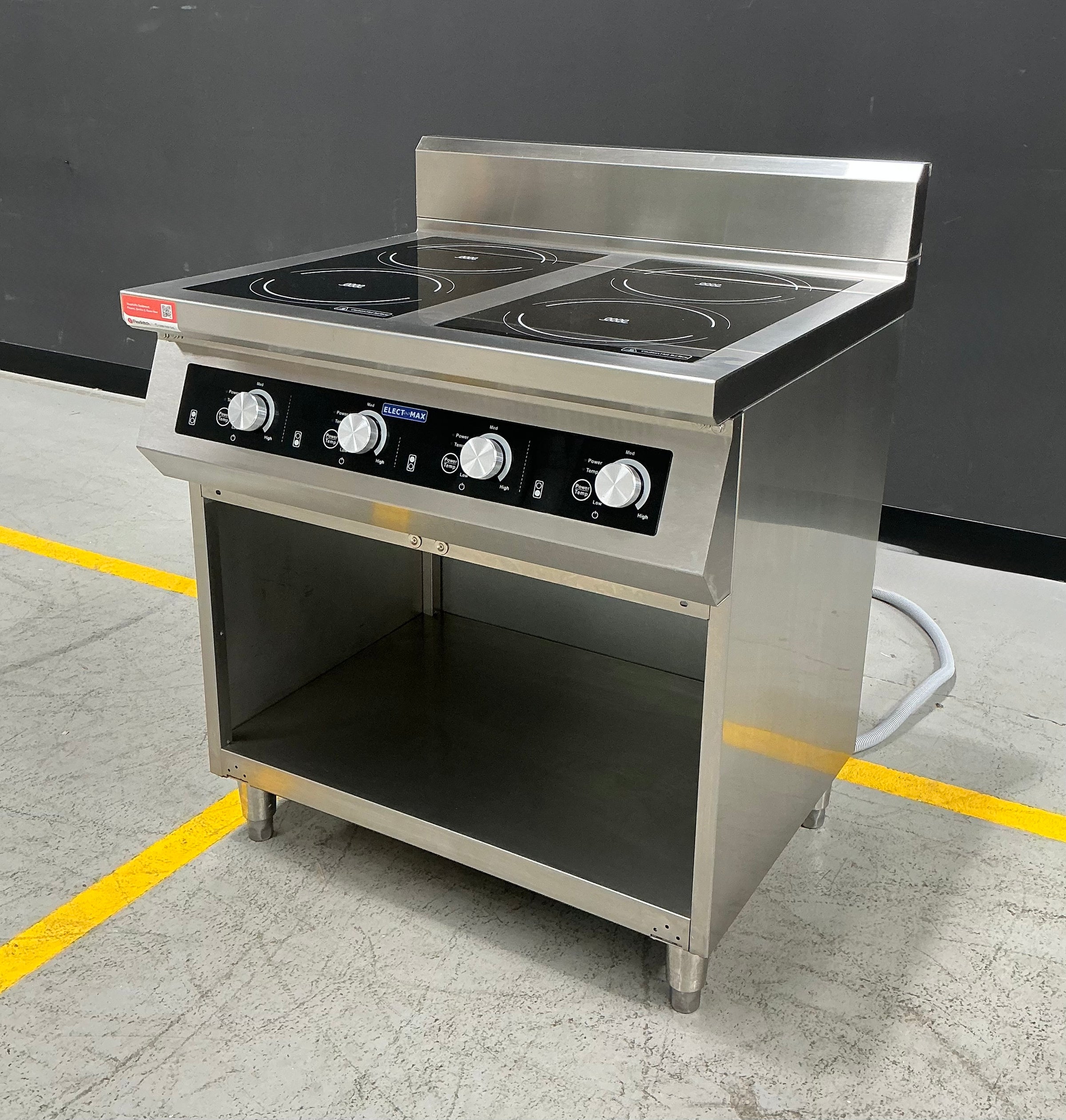 Electmax - EIC7-800P - Four-Burner Induction Cooker with Splashback