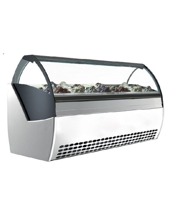 Easy Best Gelato Case Curved Glass EASY EVO G9