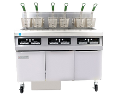 Frymaster - FPH355C-FD-NG - Filtration H55 3 Full Pot w Computers Front Oil Discharge