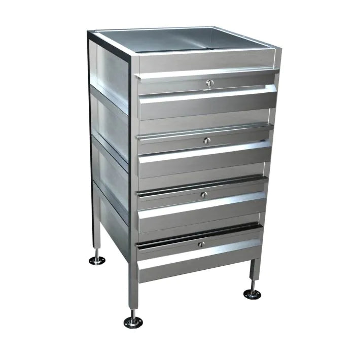 Freestanding 4 Drawer Unit - AB-4DRAW-L