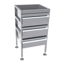 Freestanding Stainless Steel Drawer Unit (3 drawers) - AB-3DRAW