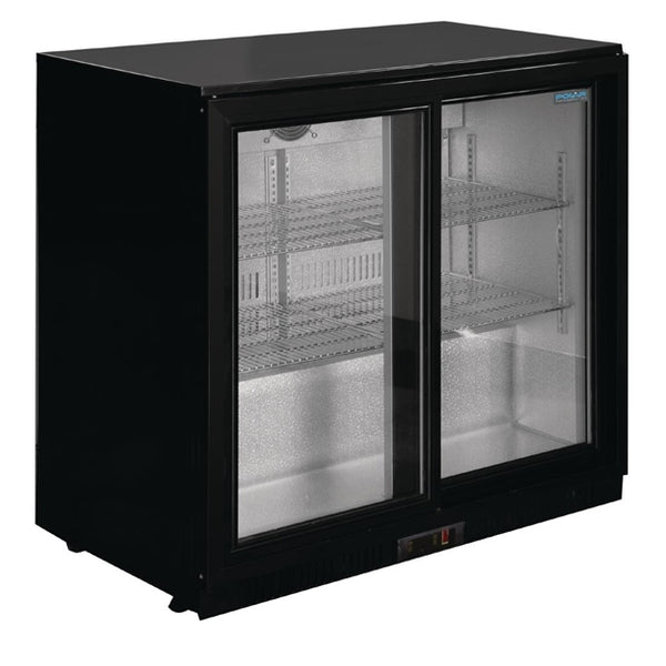 Polar G-Series Back Bar Cooler with Sliding Doors 198Ltr