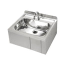 Hands Free Knee Operated Stainless Steel Time Flow Basin -with Thermostatic mixing valve -AB-KNEEHBTMV-TF