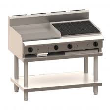 LUUS 900mm Griddle 300mm Chargrill