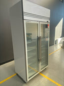 Skope - TMF1000N-A - White Two Glass Door Freezer, Unlit Sign