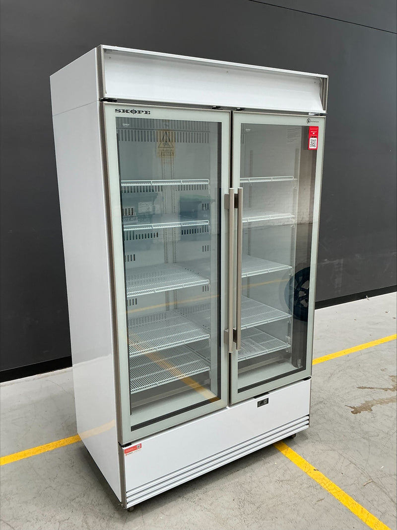 Skope - BME1200N-AC - 2 Glass Door Display or Storage Fridge Lit Sign