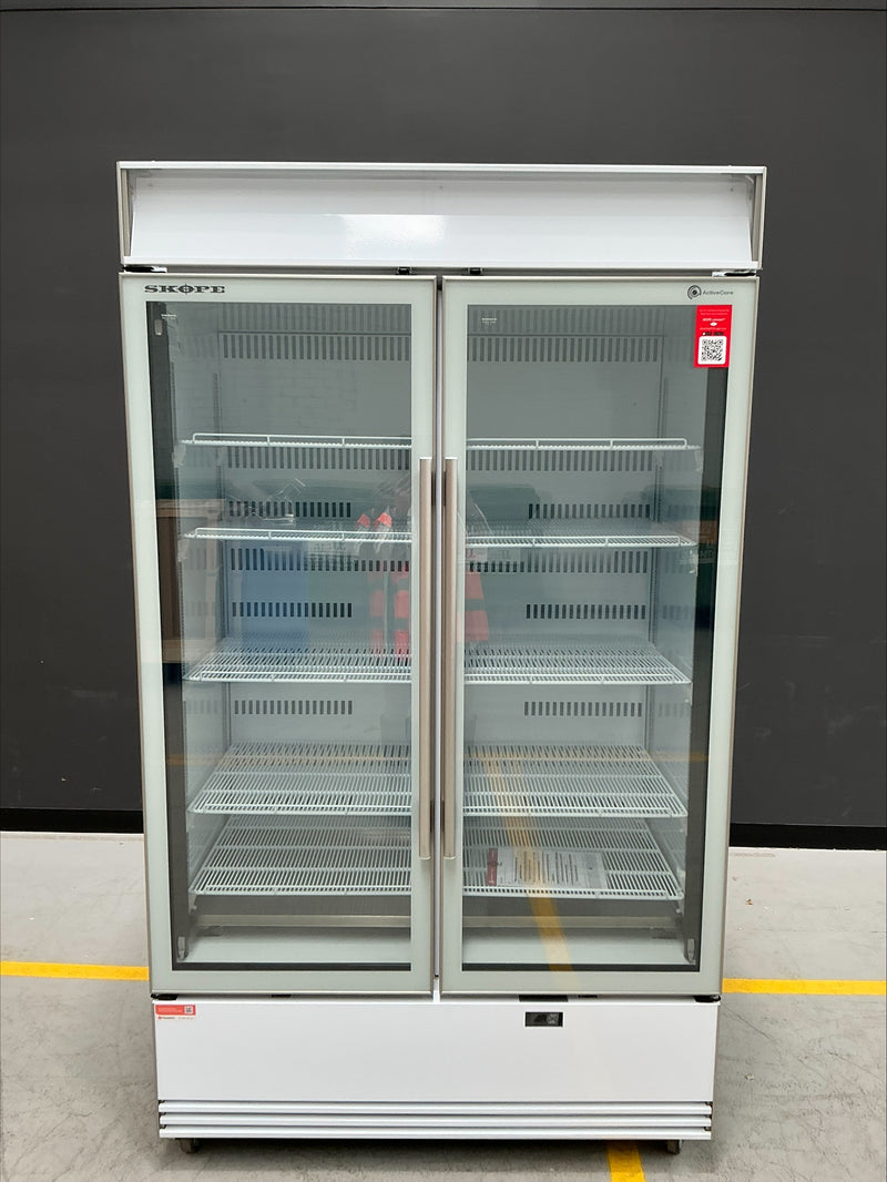 Skope - BME1200N-AC - 2 Glass Door Display or Storage Fridge Lit Sign