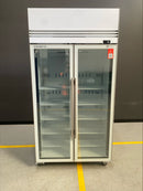Skope - TMF1000N-A - White Two Glass Door Freezer, Unlit Sign