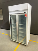 Skope - TMF1000N-A - White Two Glass Door Freezer, Unlit Sign