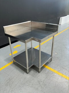 Simply Stainless Corner Bench With Splashback SS04.7.0900