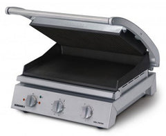 Roband Grill Station 8 slice, non stick with ribbed top plate, 15 Amp