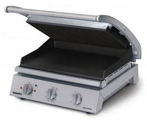 Roband Grill Station 8 slice, non stick with ribbed top plate, 15 Amp