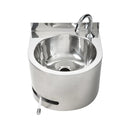 Round Hands Free Knee Operated Basin - Timed Flow Section View - AB-KNEEHB-RTMV