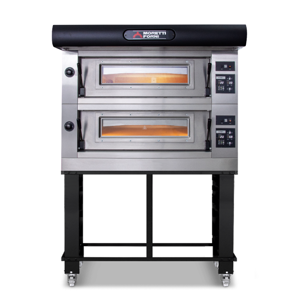 Moretti Forni COMP B/2/S Amalfi Double Deck Gas Oven on Stand