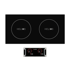 CookTek HRD.9500.SS25.4 Helios Drop-In Induction Cooktop Dual Hob Side by Side 20A