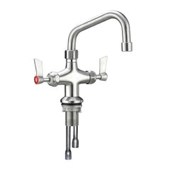 Stainless Steel Dual Bench Mount Tap Body with 8" Spout - T-3MDH08
